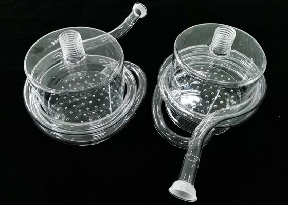 석영 유리 실험실 반응기 병 나선형 관을 가진 높은 화학 성과 유형 협력 업체